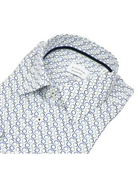 Eterna Hemd - Comfort Fit - Kreise - blau / grün - extra langer 68cm Arm - Thumbnail ID: arimd8wn8s