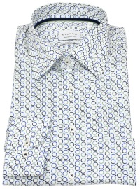 Eterna Hemd - Comfort Fit - Kreise - blau / grün - extra langer 68cm Arm - ohne OVP - Thumbnail ID: arim6so3w7
