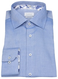 Eterna Hemd - Modern Fit - Dynamic Cotton - Struktur - blau - extra langer 68cm Arm - ohne OVP