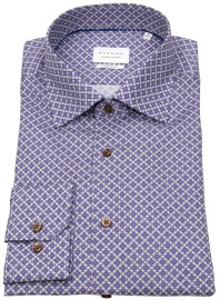 Eterna Shirt - Modern Fit - Kent Collar - Blue / Beige - w/o OP