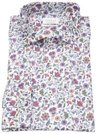 Eterna Shirt - Modern Fit - Kent Collar - Floraler Print - Multicolored - w/o OP