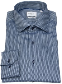 Eterna Shirt - Modern Fit - Print - Blue / Light Blue - Extra Long Sleeve 69cm