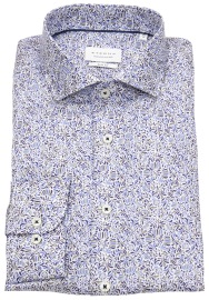 Eterna Hemd - Slim Fit - blau / beige / weiß - extra langer 70cm Arm - ohne OVP