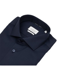 Eterna Hemd - Slim Fit - Haikragen - Cover Shirt - extra blickdicht - dunkelblau - Thumbnail ID: arimsfvws1