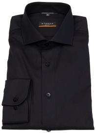 Eterna Hemd - Slim Fit - Haikragen - Cover Shirt - extra blickdicht - schwarz