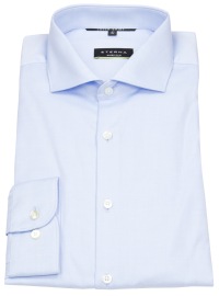 Eterna Shirt - Super Slim Fit - Cutaway Collar - Cover Shirt - Extra Opaque - Light Blue - w/o OP