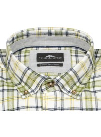 Fynch-Hatton Hemd - Casual Fit - Button Down - kariert - grün / blau - Thumbnail ID: arim8f656a