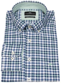 Fynch-Hatton Hemd - Casual Fit - Button Down - Oxford - kariert - mehrfarbig