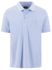 Fynch-Hatton Poloshirt - Casual Fit - Two Ply - hellblau