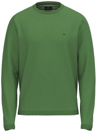 Fynch-Hatton Pullover - Casual Fit - Rundhals-Ausschnitt - avocado green
