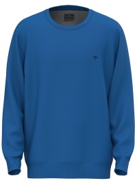 Fynch-Hatton Pullover - Casual Fit - Rundhals-Ausschnitt - blau