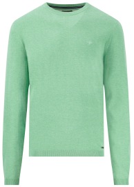 Fynch-Hatton Pullover - Casual Fit - Rundhals-Ausschnitt - turf green