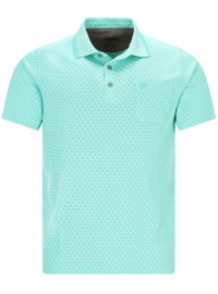 Hajo Poloshirt - Regular Fit - Stay Fresh - feines Muster - hellgrün