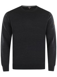 Hajo Pullover - Regular Fit - Rundhals - anthrazit