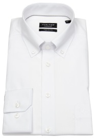 Jupiter Hemd - Regular Fit - Fil-à-Fil - Button Down - weiß - ohne OVP