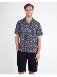 Lerros Kurzarmhemd - Regular Fit - Boote Print - dunkelblau - Thumbnail ID: arimqw72nh