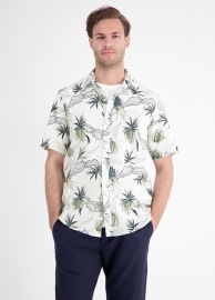 Lerros Kurzarmhemd - Regular Fit - floraler Print - gedecktes weiß - Thumbnail ID: arim3bntn5