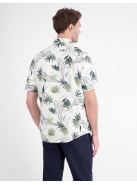Lerros Kurzarmhemd - Regular Fit - floraler Print - gedecktes weiß - Thumbnail ID: arima9q2vu