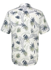 Lerros Kurzarmhemd - Regular Fit - floraler Print - gedecktes weiß - Thumbnail ID: arimddfd5s