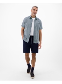 Lerros Kurzarmhemd - Regular Fit - Leinenmix - blau - Thumbnail ID: arimcuhqn7