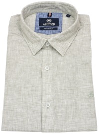 Lerros Kurzarmhemd - Regular Fit - Under Button Down - grau-grün
