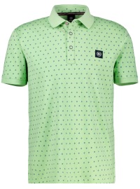 Lerros Poloshirt - Modern Fit - Muster - hellgrün