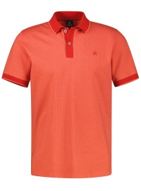 Lerros Poloshirt - Regular Fit - Kontrastkragen - rot