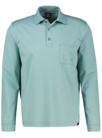 Lerros Poloshirt - Regular Fit - Langarm - türkis