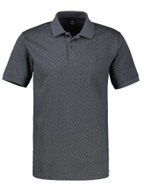 Lerros Poloshirt - Regular Fit - Muster - anthrazit