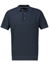 Lerros Poloshirt - Regular Fit - Struktur - dunkelblau