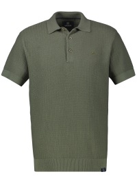 Lerros Poloshirt - Regular Fit - Struktur - olivgrün
