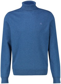 Lerros Pullover - Regular Fit - Rollkragen - blau