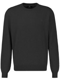 Lerros Pullover - Regular Fit - Rundhals-Ausschnitt - schwarz