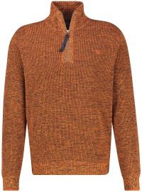 Lerros Pullover - Regular Fit - Strick - Troyerkragen - rot