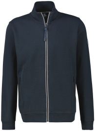 Lerros Sweatjacke - Regular Fit - Reissverschluss - dunkelblau