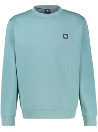 Lerros Sweatshirt - Regular Fit - Rundhals-Ausschnitt - türkis