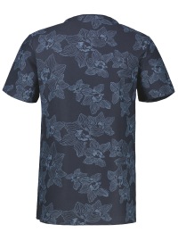 Lerros T-Shirt - Regular Fit - Rundhals - floraler Print - dunkelblau - Thumbnail ID: arim6tq717