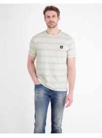 Lerros T-Shirt - Regular Fit - Rundhals - Streifen - gedecktes weiß - Thumbnail ID: arimmvdacw