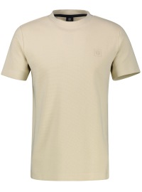 Lerros T-Shirt - Regular Fit - Rundhals - Struktur - gedecktes weiß