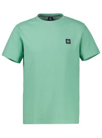 Lerros T-Shirt - Regular Fit - Rundhals - Struktur - grün