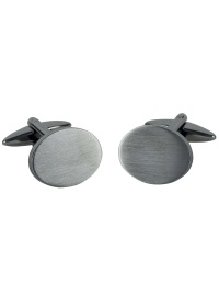 Lindenmann Manschettenknöpfe - Edelstahl - oval - Thumbnail ID: arimhoswuf