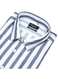 MAERZ Muenchen Chemise - Modern Fit - col Kent - rayures - bleu / blanc - sans emballage d´origine - Thumbnail ID: arimm1dus8