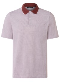 MAERZ Muenchen Poloshirt - Regular Fit - Kontrastkragen - lila