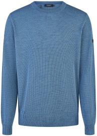 MAERZ Muenchen Pullover - Regular Fit - Rundhals - blau