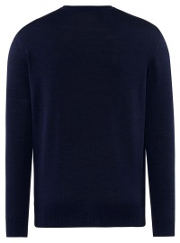 MAERZ Muenchen Pullover - Regular Fit - Rundhals - Merinowolle - navy - Thumbnail ID: arimh5a8fw