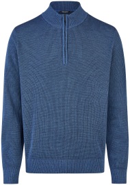 MAERZ Muenchen Pullover - Regular Fit - Troyer - blau