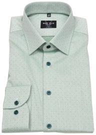 Marvelis Shirt - Body Fit - Kent Collar - Contrast Buttons - Green