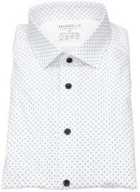 Marvelis Hemd - Modern Fit - Easy To Wear Performance - hellblau / blau / weiß - ohne OVP