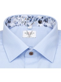 Marvelis Hemd - Modern Fit - Fil à Fil - hellblau - extra langer 69cm Arm - Thumbnail ID: arimh61nd4