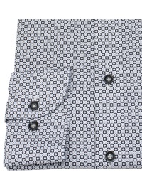 Marvelis Hemd - Modern Fit - Print - grau / schwarz - extra langer 69cm Arm - Thumbnail ID: arima7bh25
